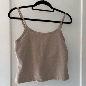 Beyond Yoga Women’s Slim Strap Tank Top in Taupe